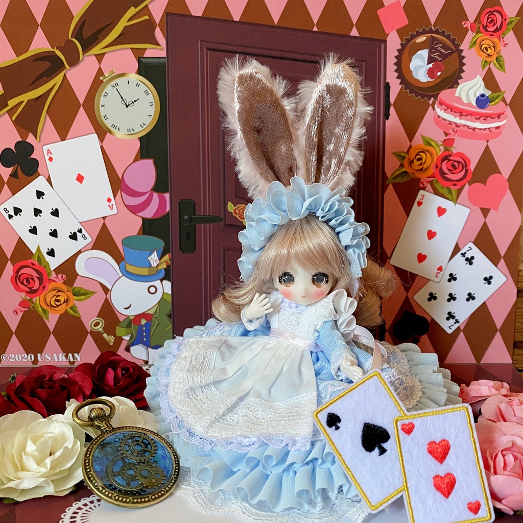 【 Alice in Wonderland】背景デザイン(1/12サイズ向け)