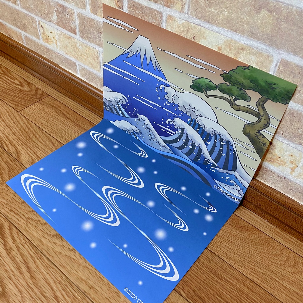 【富嶽浮世絵】背景デザイン(1/12サイズ向け)
