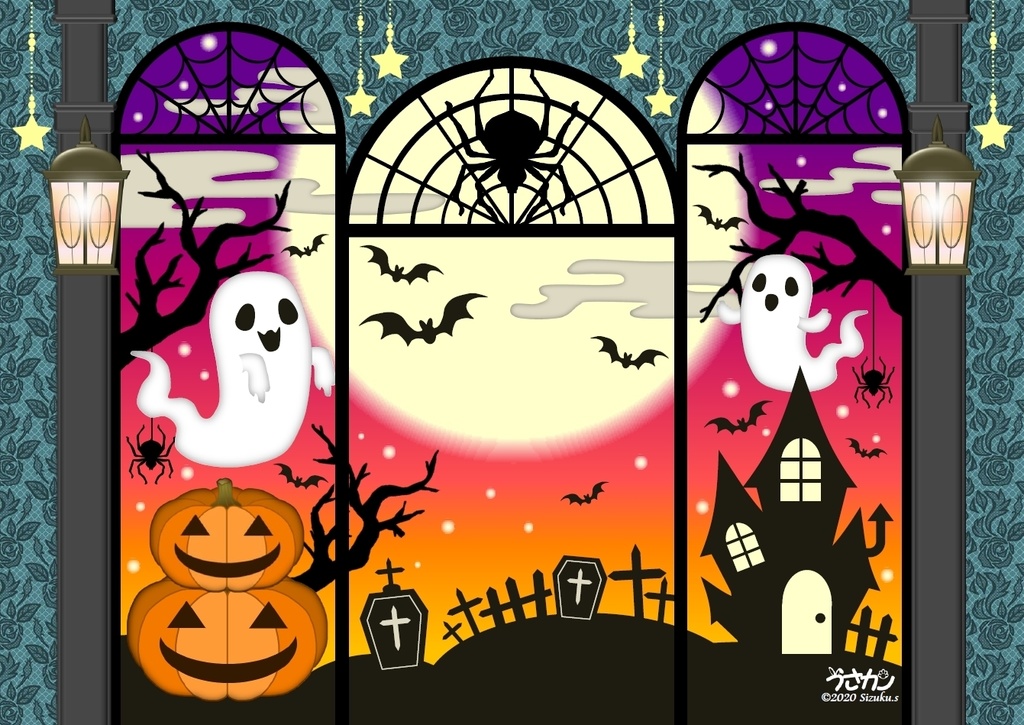 【HALLOWEEN2020】背景デザイン(1/12サイズ向け)