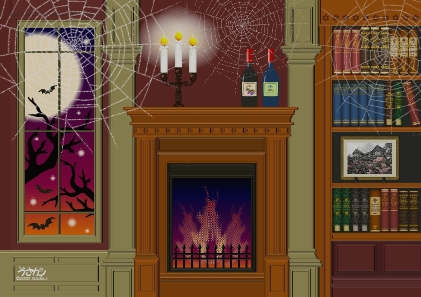 【ホーンテッドハウス】背景デザイン(1/12サイズ向け)