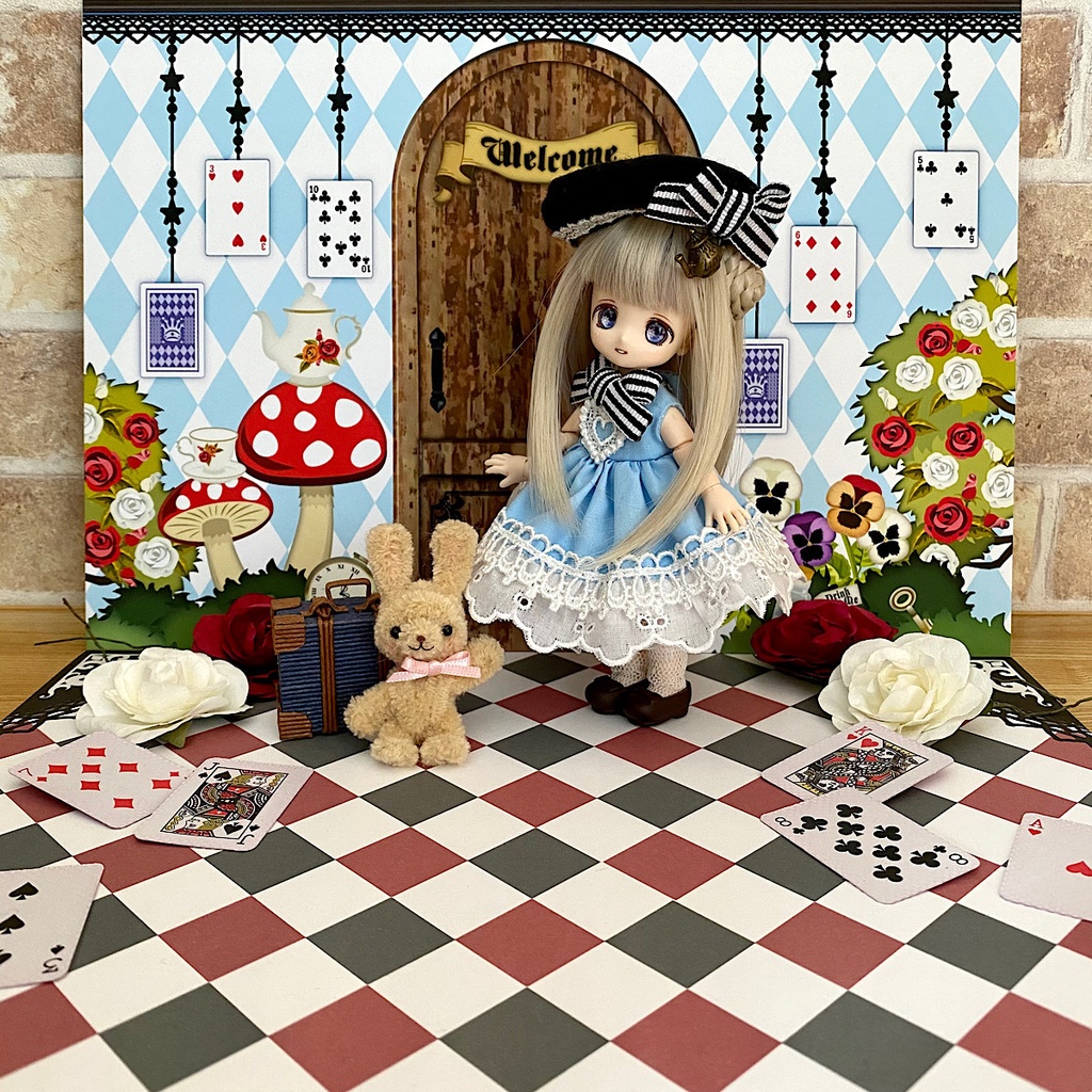 Welcome to Alice】背景ボード（1/12サイズ向け） - うさカン - BOOTH