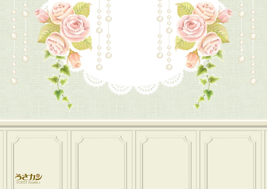 【クラシカルルーム】背景デザイン(1/12サイズ向け)