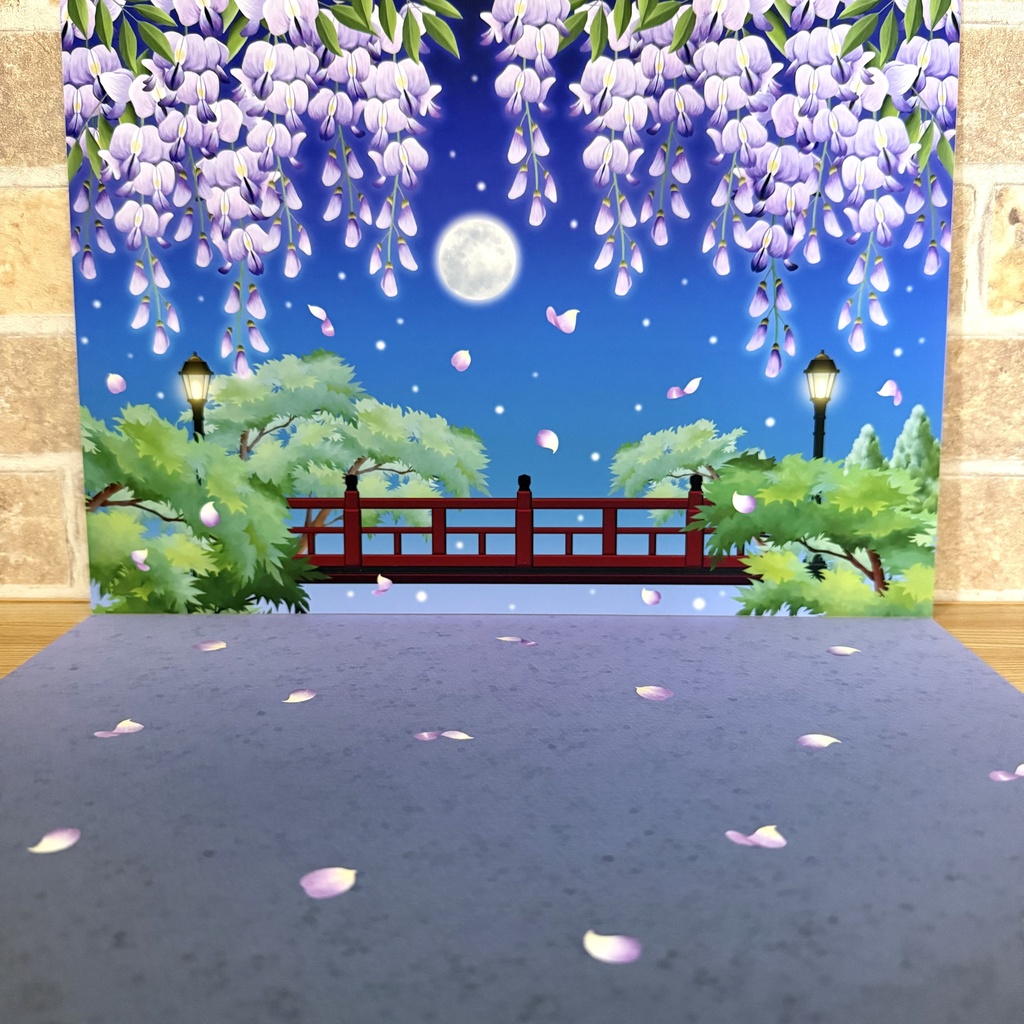 【満天乃藤(夜Ver)】背景ボード(1/12サイズ向け)