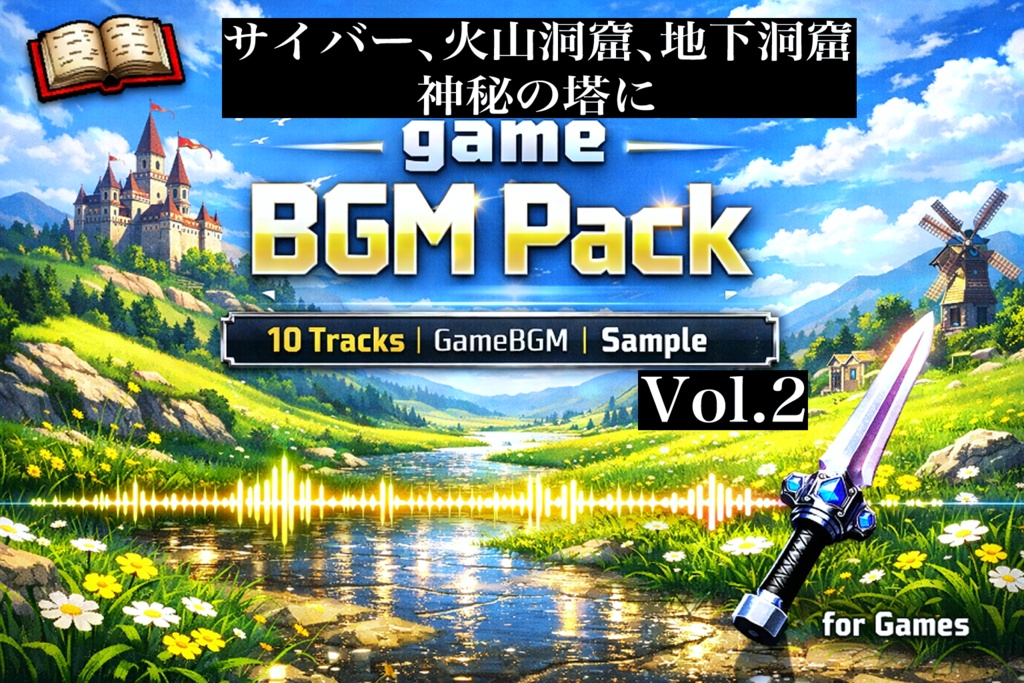 【フリーBGM】ゲーム制作や配信に使えるBGM１０曲パック【無料版】　Vol.2