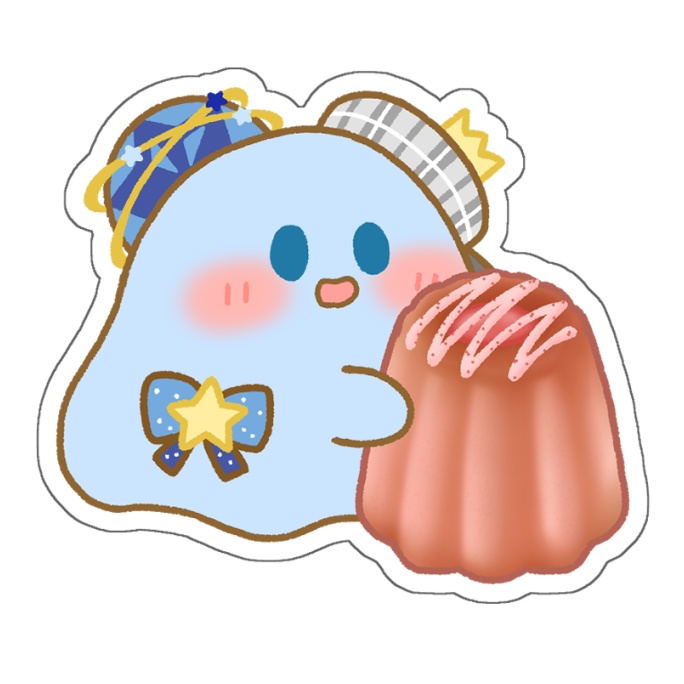 【非公式】すたぁちゃん 防水ステッカー カヌレ
