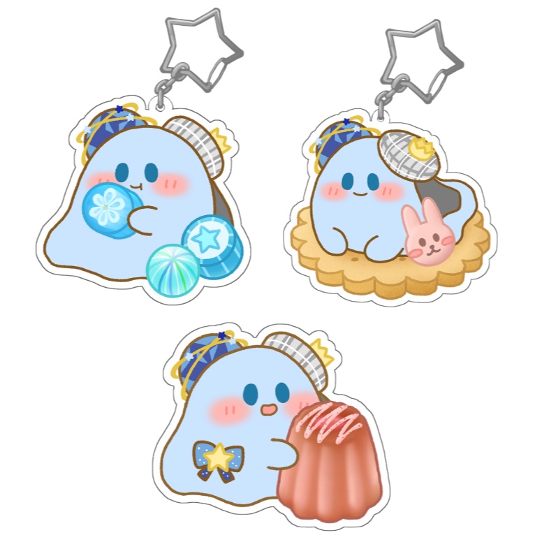 【非公式】すたぁちゃん アクリルキーホルダー2種&ステッカーセット