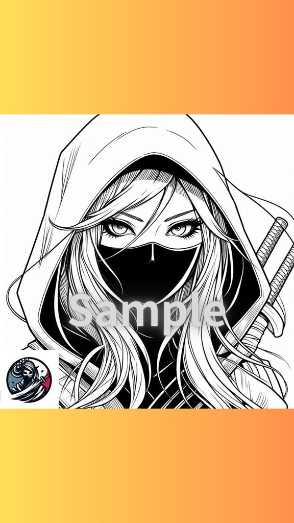Gothic Ninja Art Wall Paper Ver.1