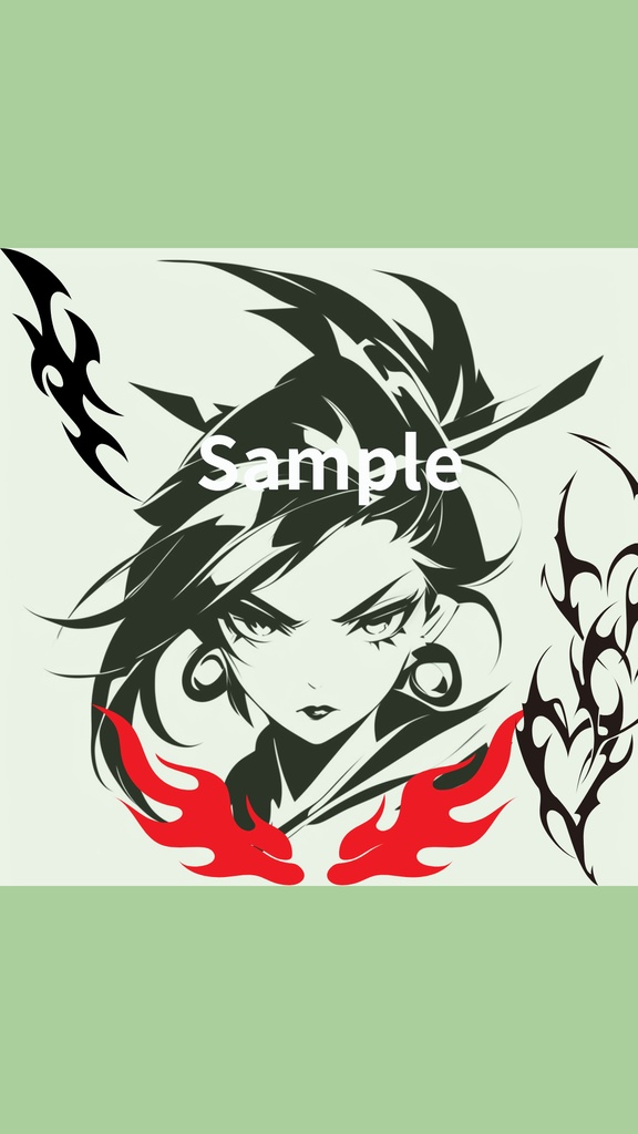 High-Res 4K Wallpaper: White Gothic Ninja | Digital Download