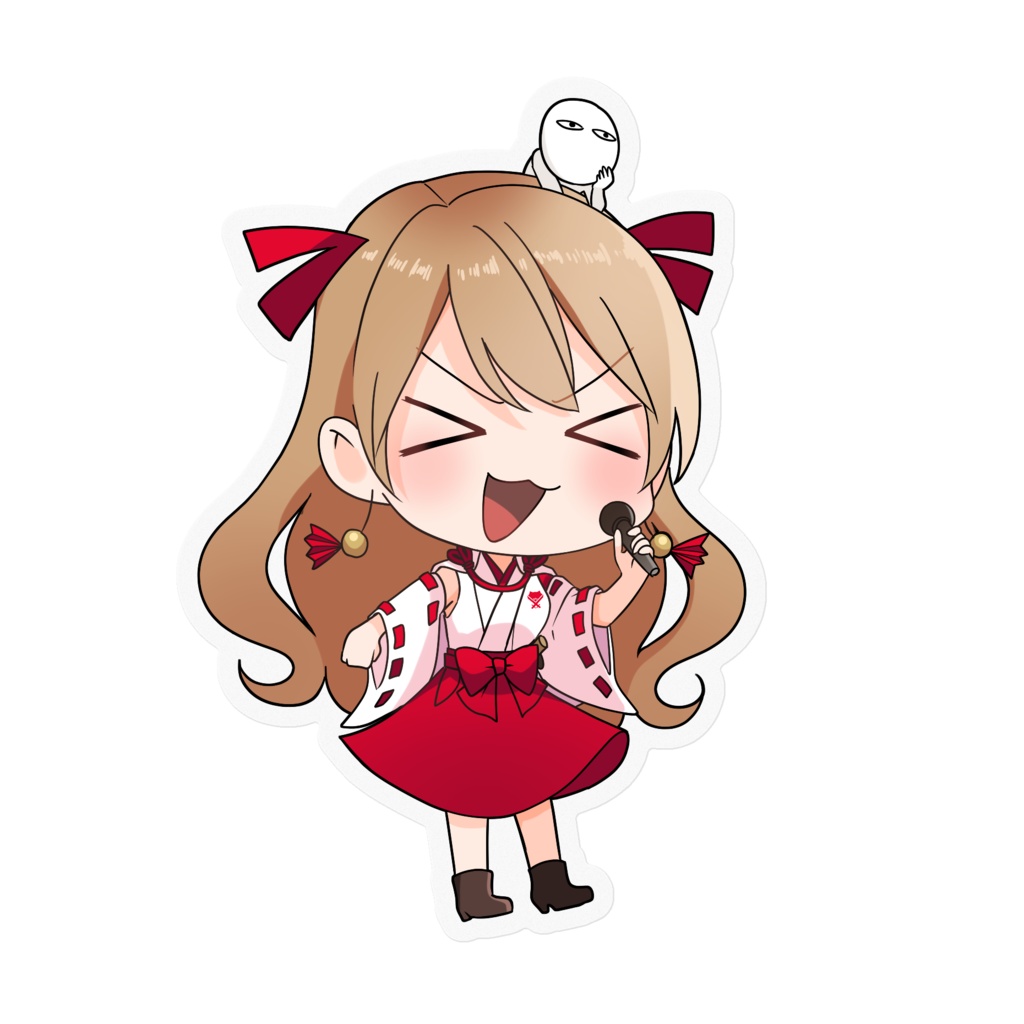 ステッカー 歌ってるよ!