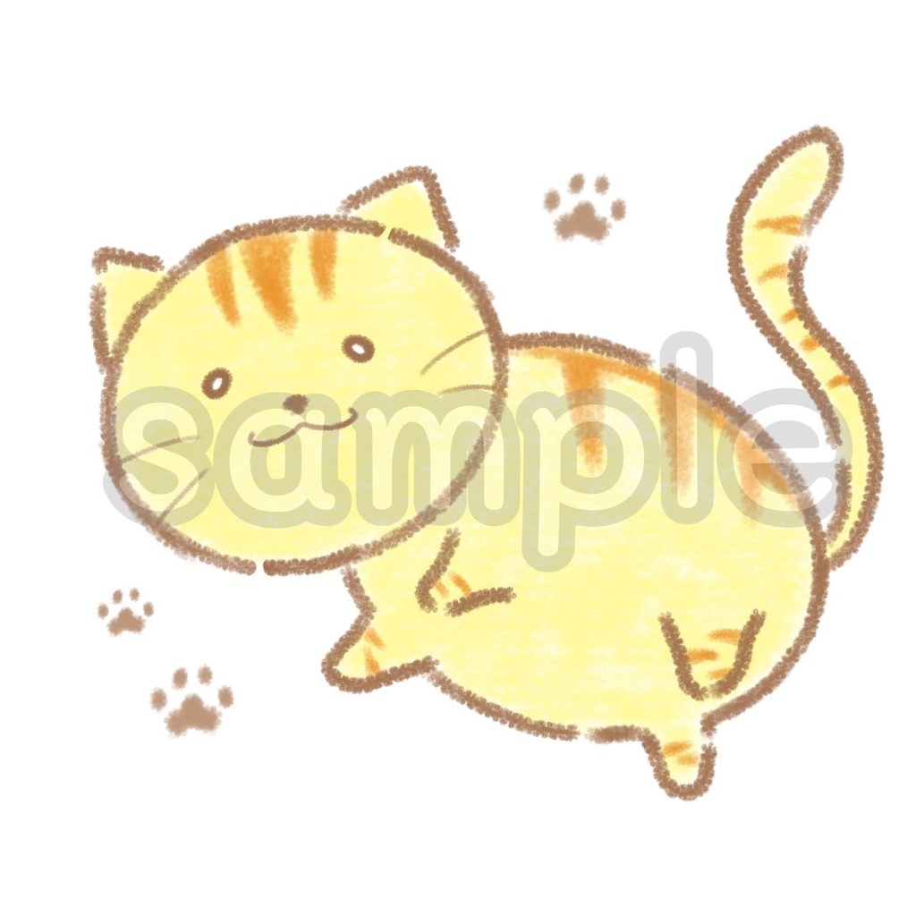 ねこ ゆるイラスト