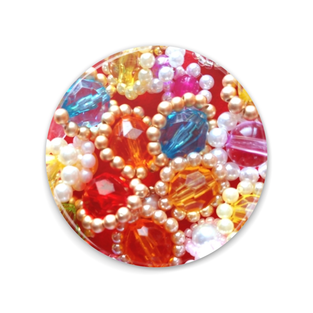 レトロ宝石 缶ミラー (75mm)