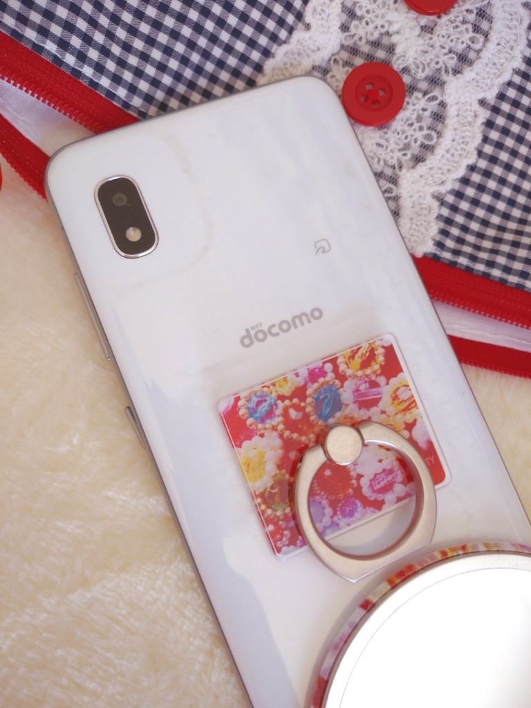 キラキラ宝石 スマホリング