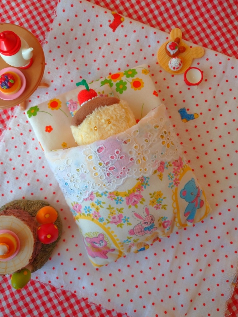 ポケット型おふとん(アニマルフラワー)