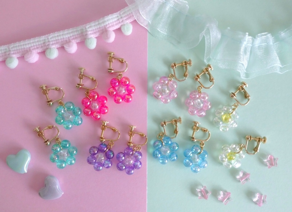 お花のイヤリング