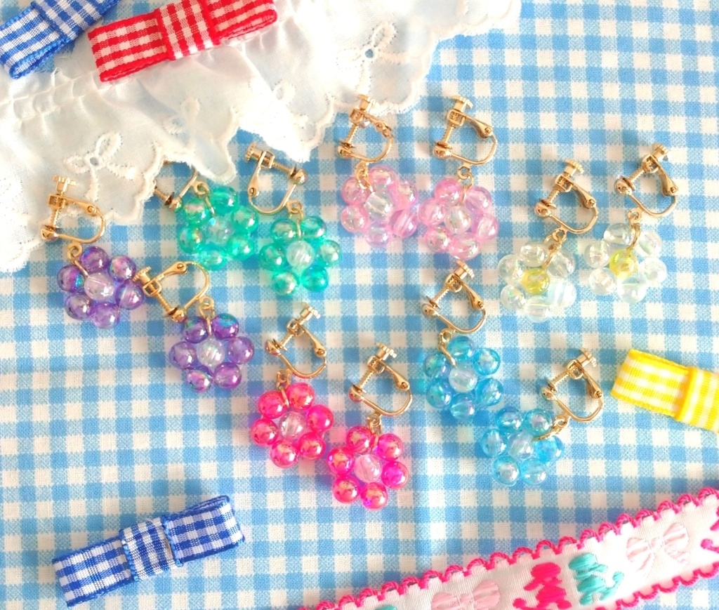 お花のイヤリング