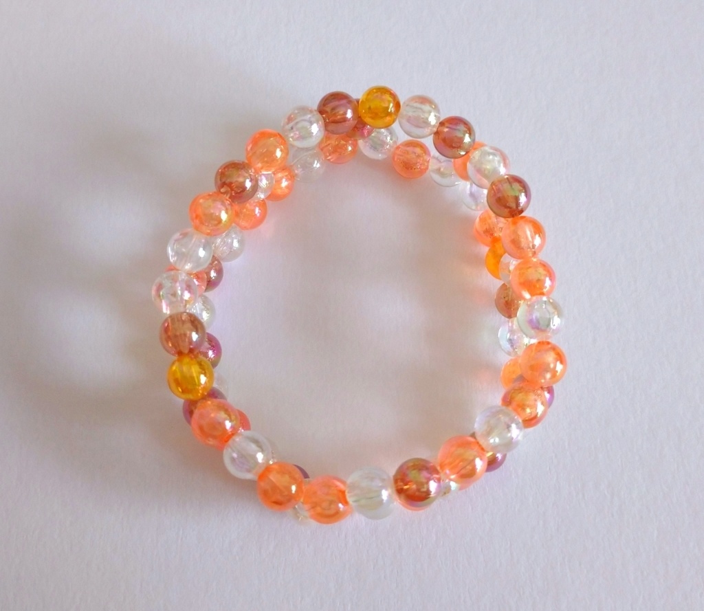 シンプルビーズバングル