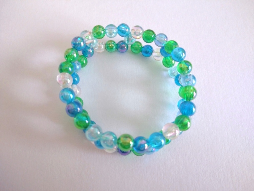 シンプルビーズバングル