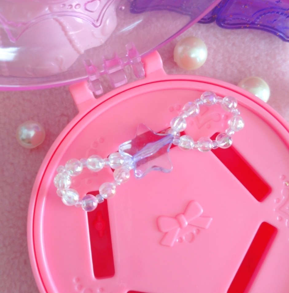 お星さまのリボンビーズリング