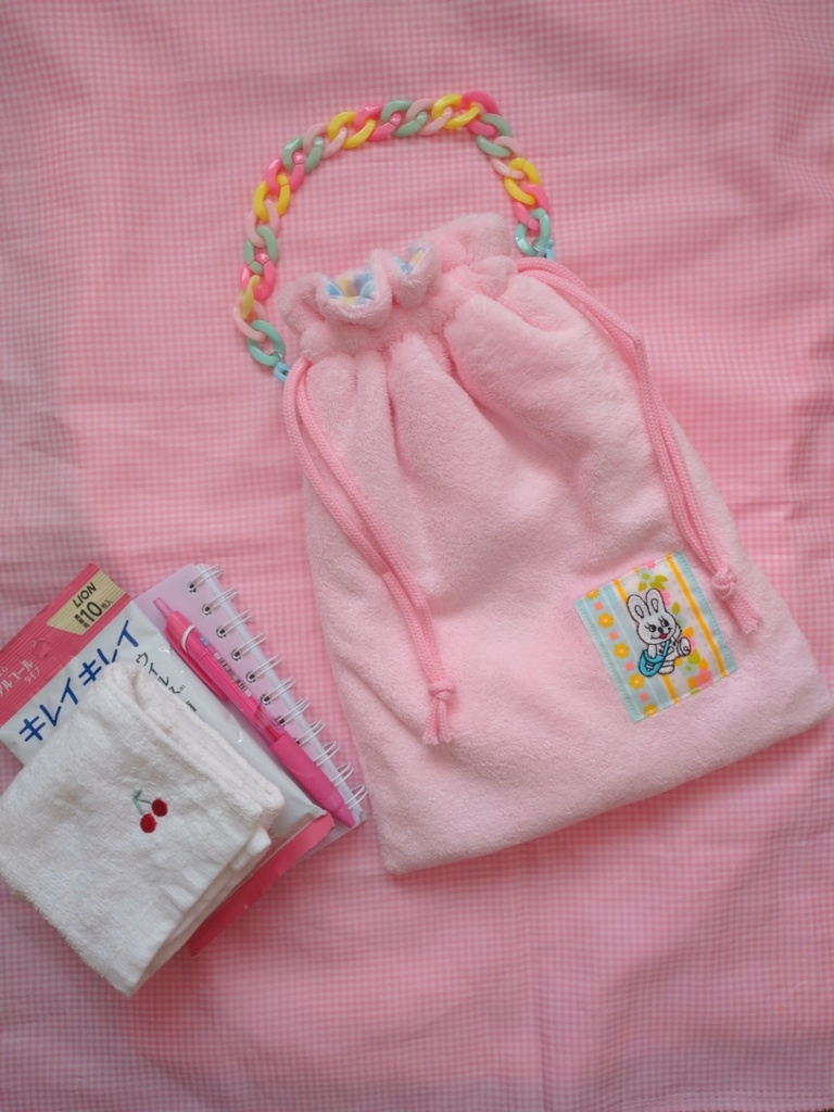 2way仕様のちょこっとおでかけ巾着バッグ