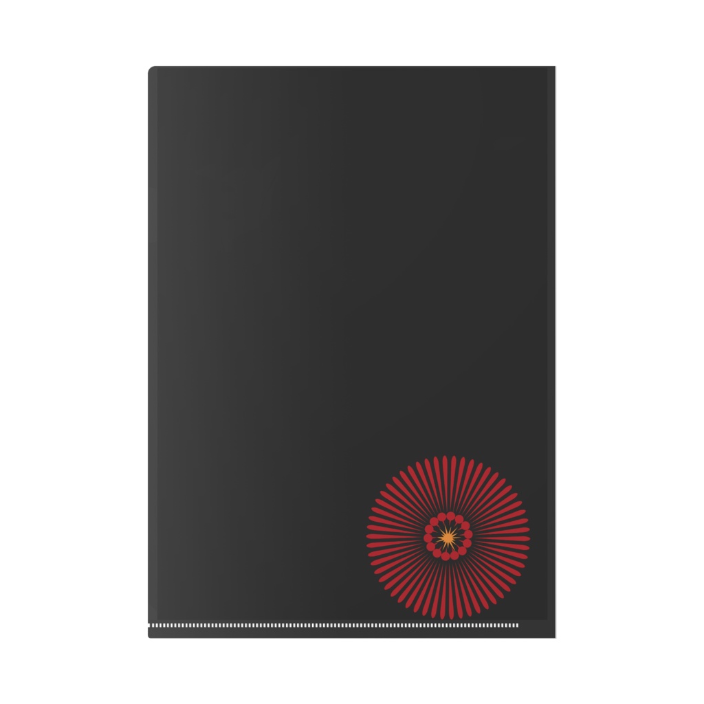 平山煙火カタログ風花火図案クリアファイル