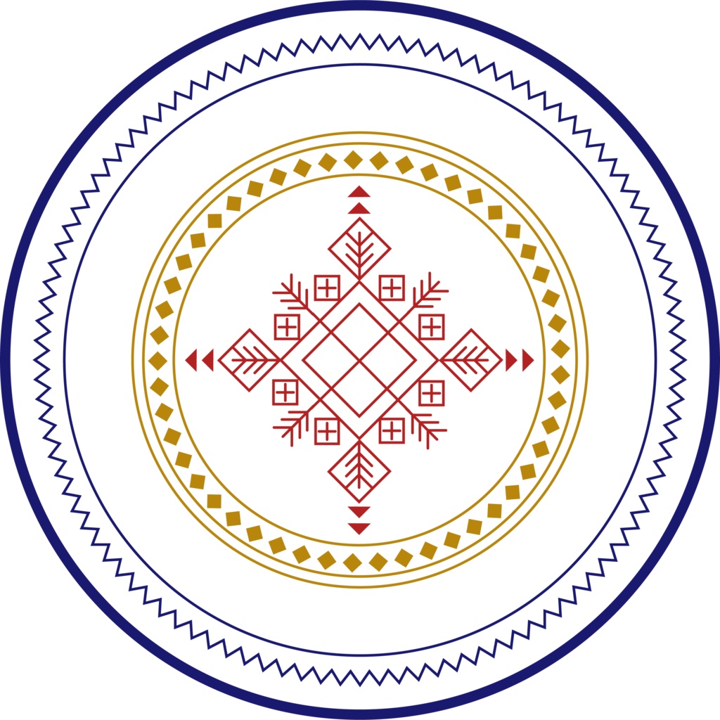 スラブ文様風コースター