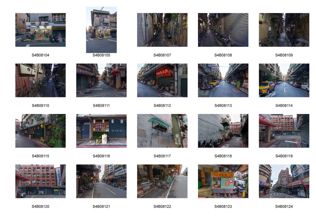 台湾・台北 街並み背景資料集:路地裏と生活感