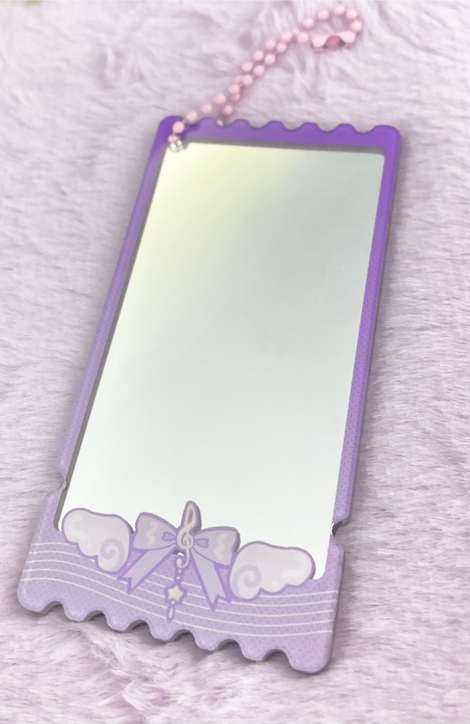 女装アクリルミラーチケットチャーム