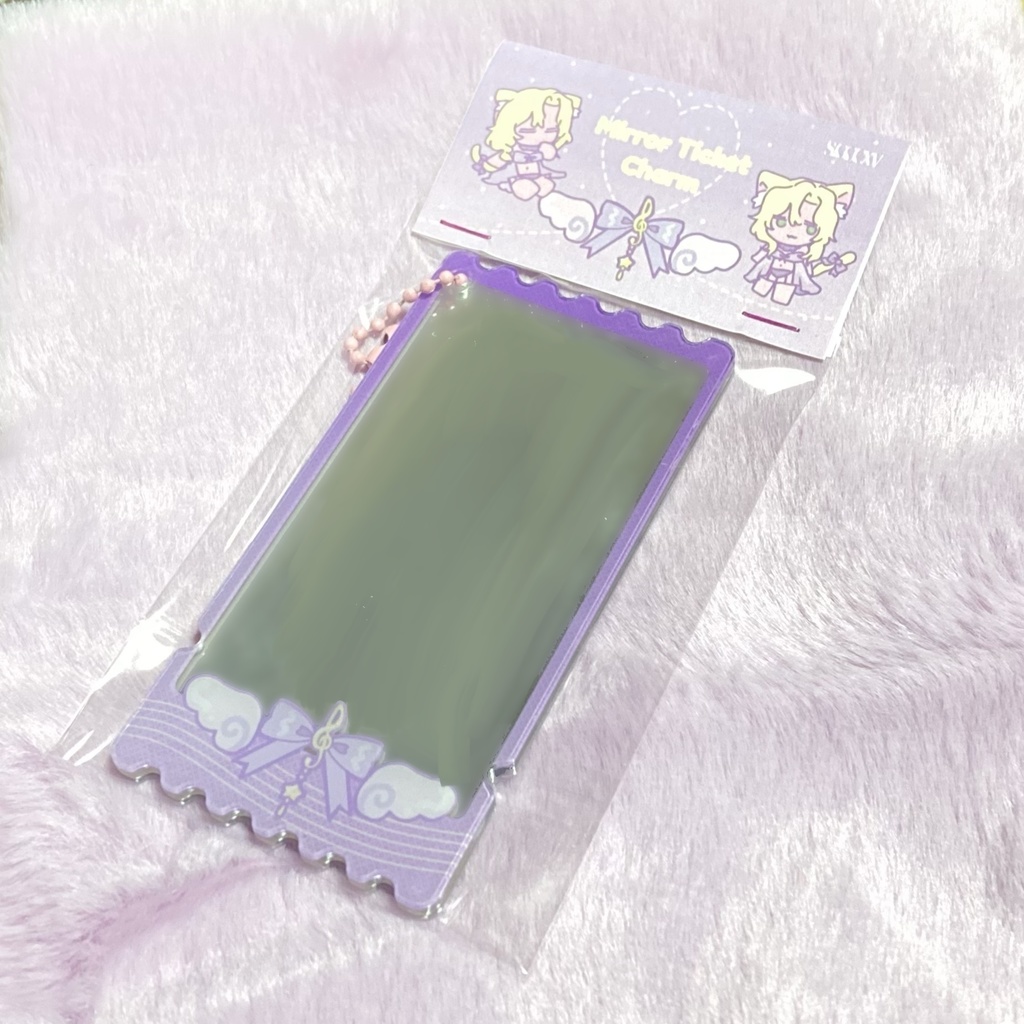 女装アクリルミラーチケットチャーム