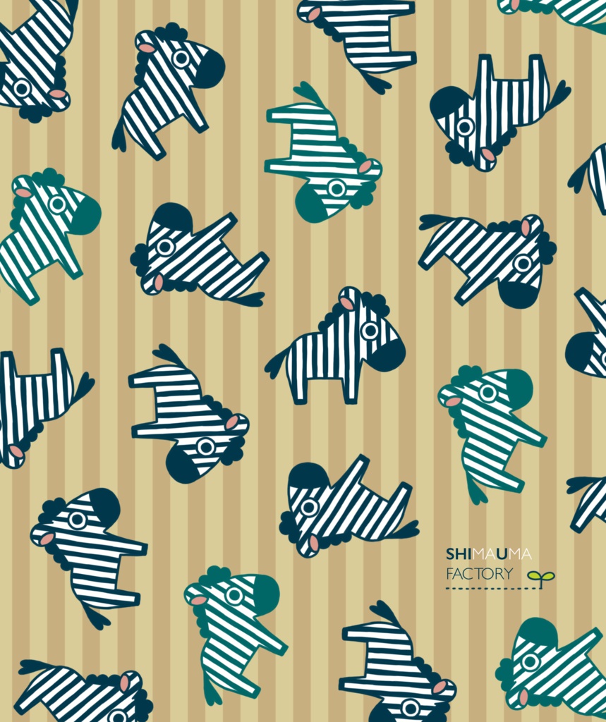 ころころしまうま(メガネ拭き)