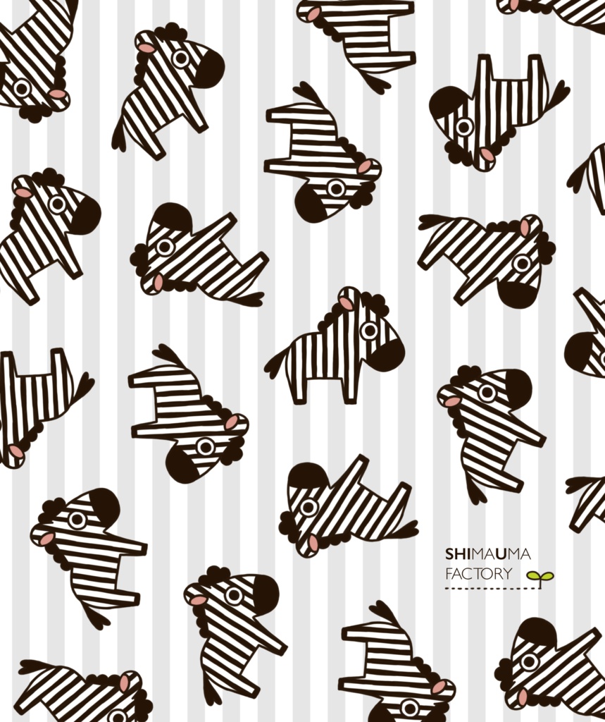 ころころしまうま(メガネ拭き)