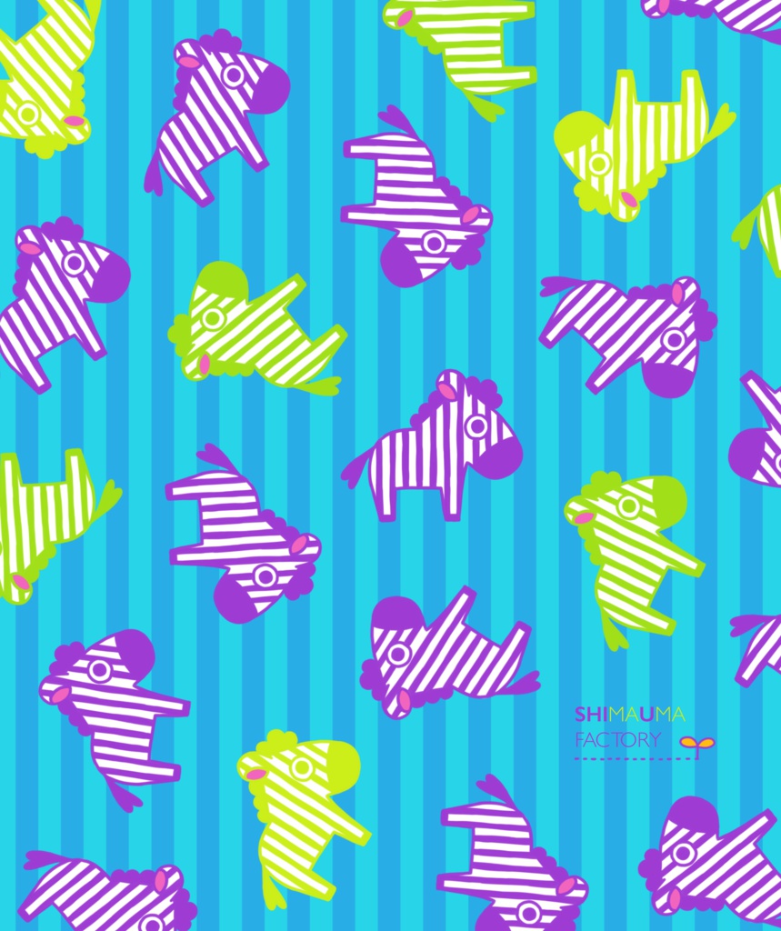 ころころしまうま(メガネ拭き)