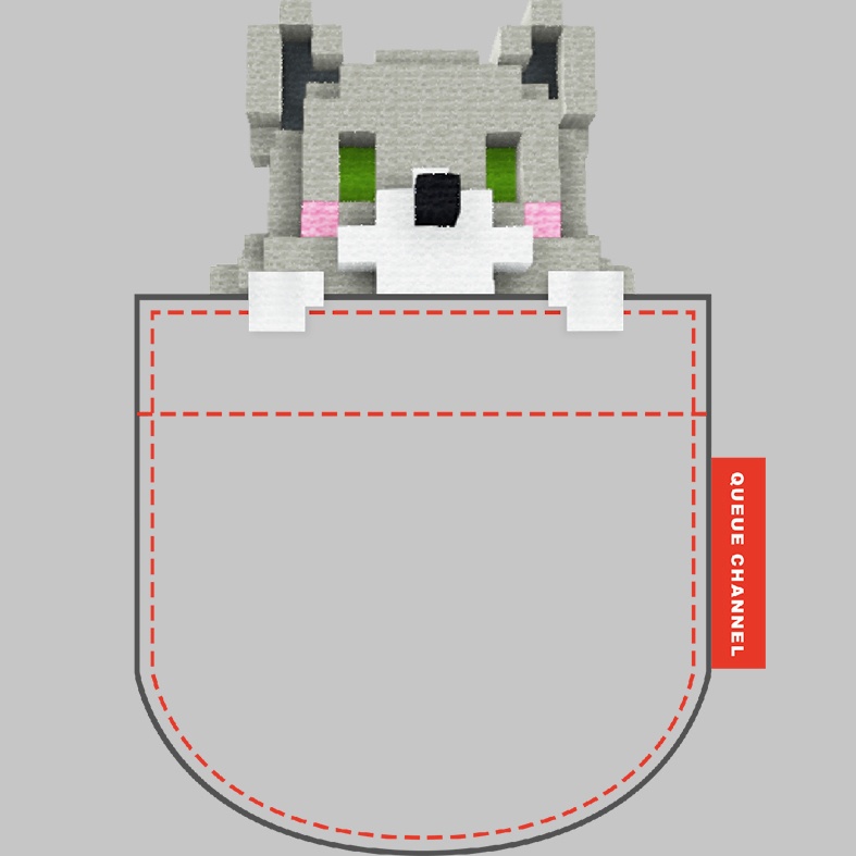 ポケットクーにゃんパーカー【黒orグレー】