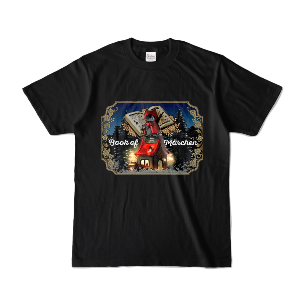 マイクラ肝試し2025Tシャツ【黒-赤ずきん】