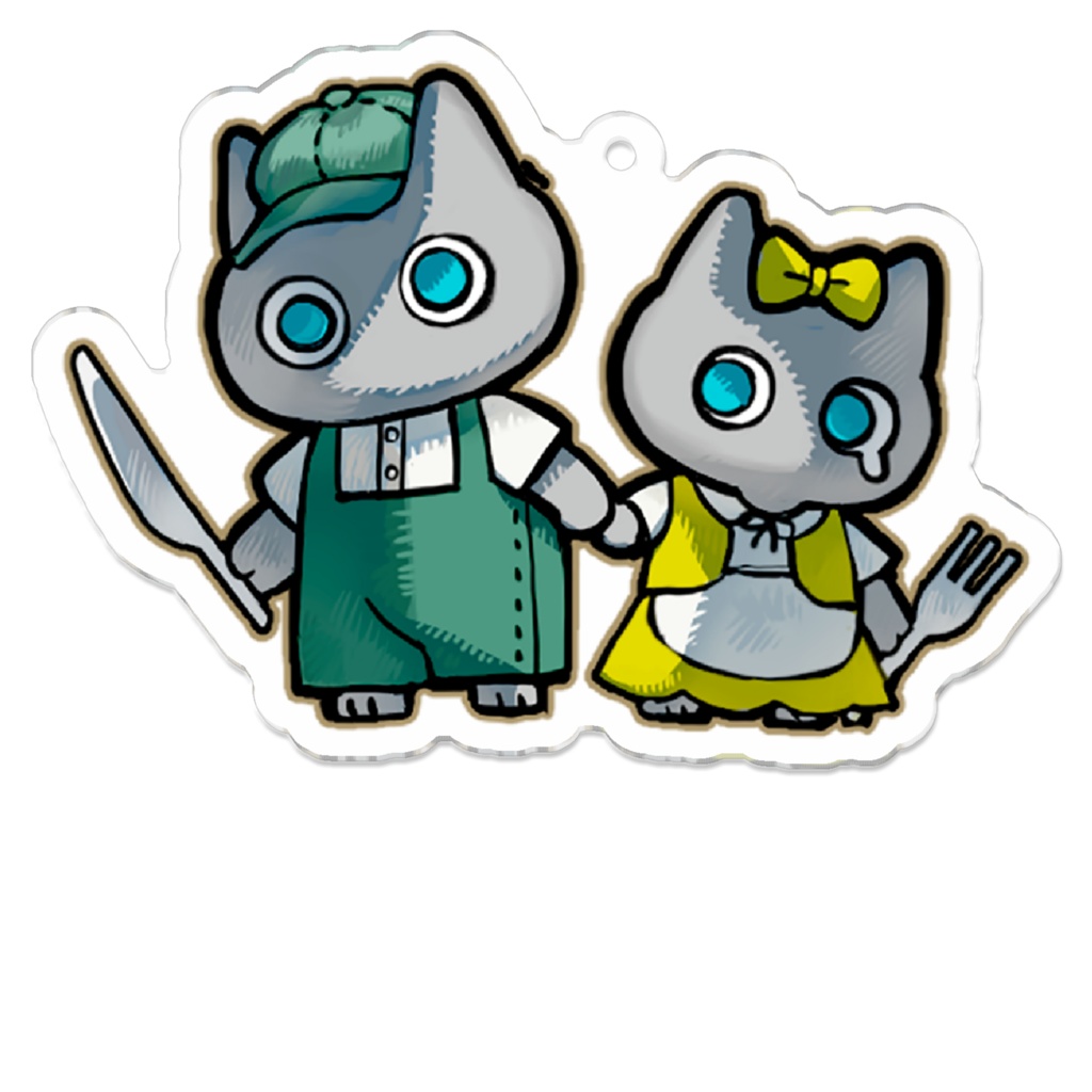 ヘンゼルとグレーテルクーにゃんアクリルキーホルダー
