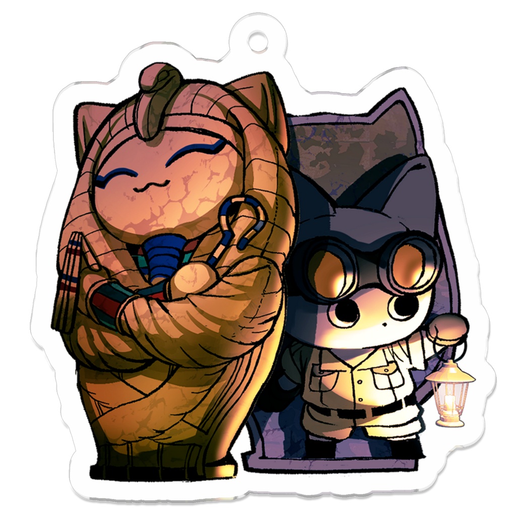 棺とクーにゃんアクリルキーホルダー