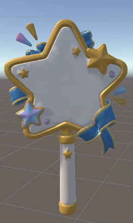 VRChat向け3D小物】Starlight Wand|星型フォトプロップ