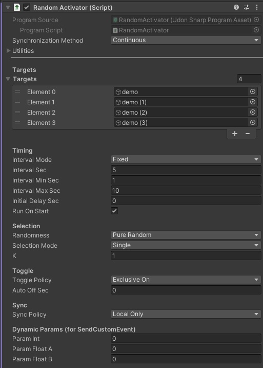ランダムでOnとOffを切り替えるやつ