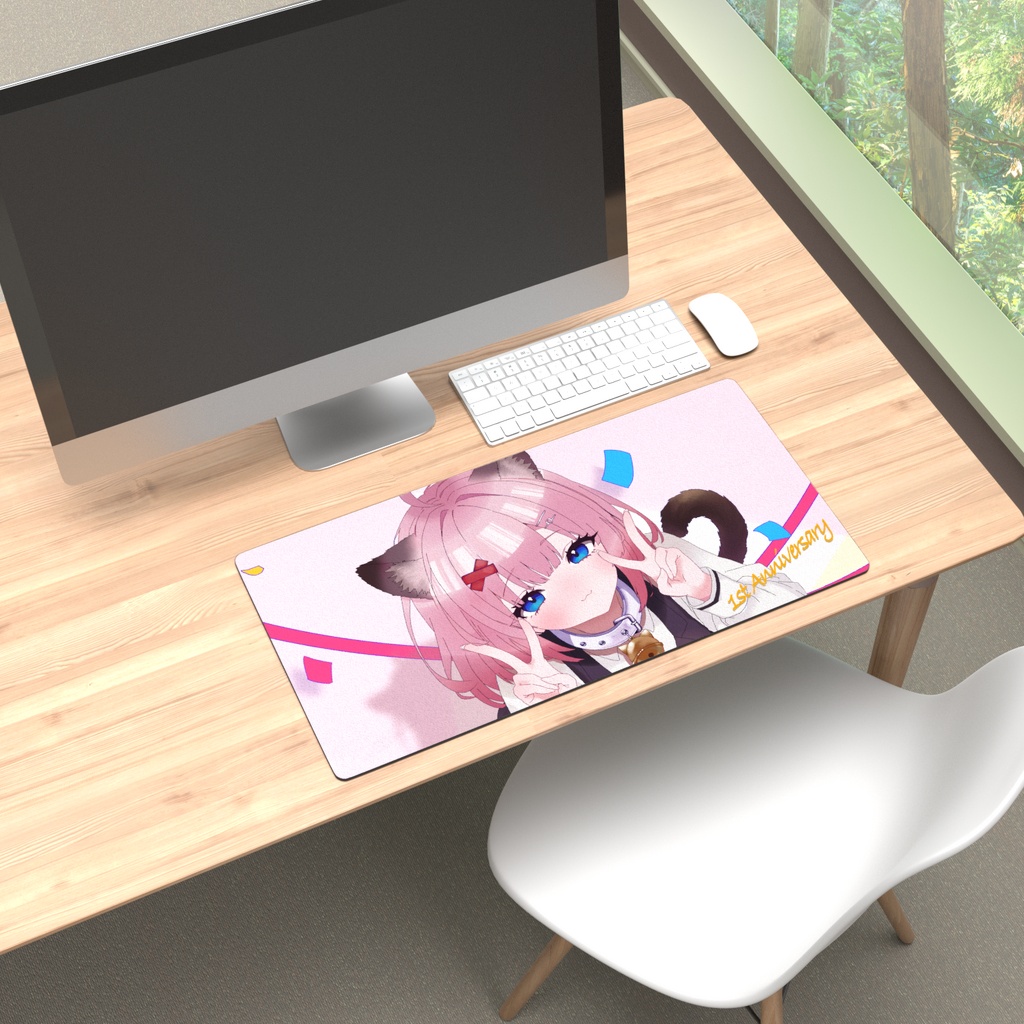 【天手にすも】1周年記念 プレイマット - 600 × 300mm