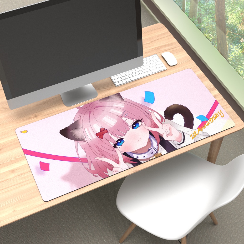 【天手にすも】1周年記念 プレイマット - 900 × 400mm