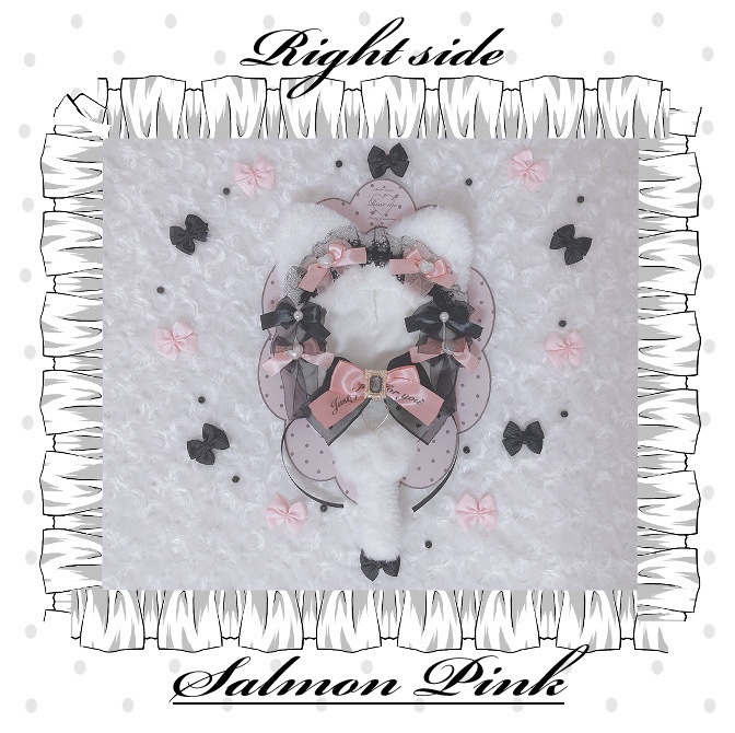 16cm ぬい服　ねこちゃん　コスチューム　着ぐるみ　salmon pink