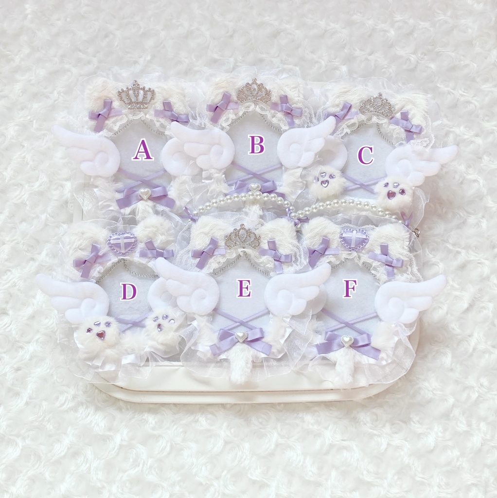 ねこみみ トレカケース 紫 B8 トレカサイズ