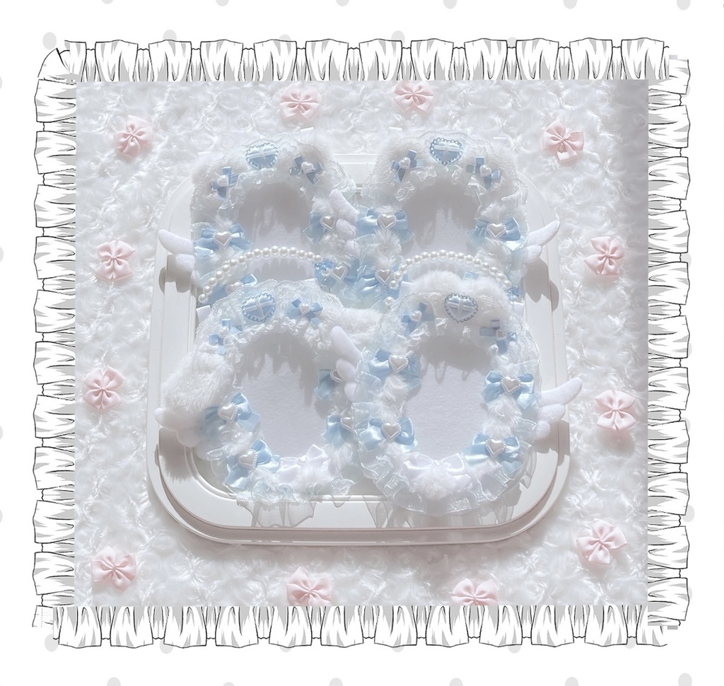 バッグチャーム付き トレカケース くま 垂れ耳 B7 ブロマイドサイズ