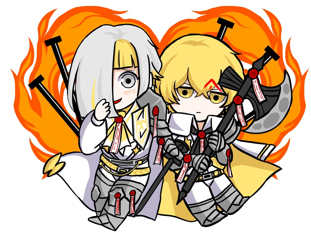 ラメ入りアクリルスタンド(握握クロシン)