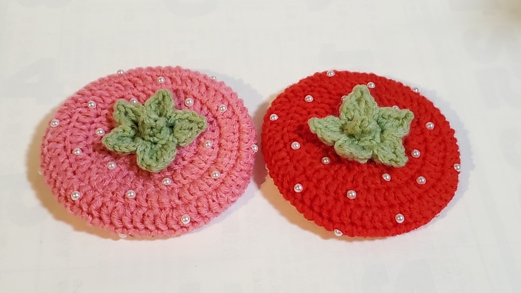 いちごベレー帽