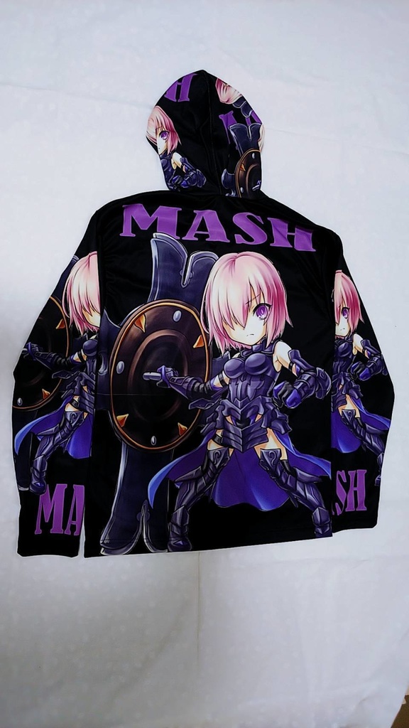 マシュ 長袖フード付フルカラーTシャツ