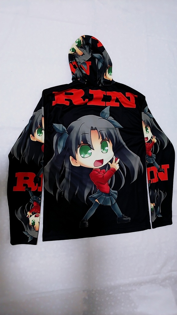 遠坂凛 長袖フード付フルカラーTシャツ