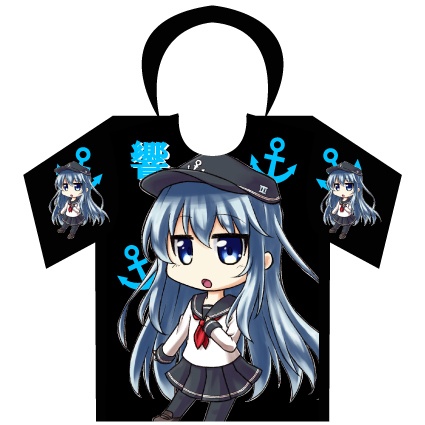 響 フード付フルカラーTシャツ