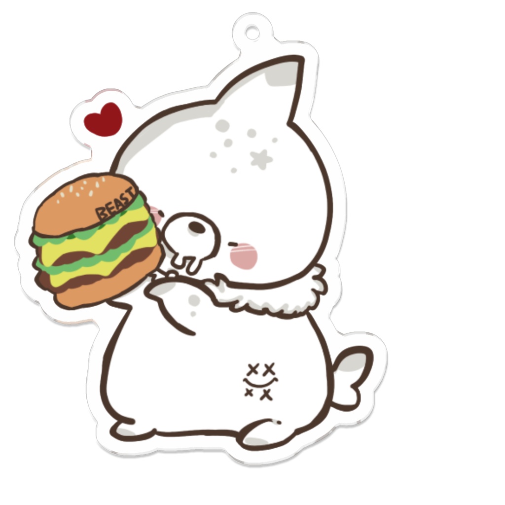 鮫島さめじ ハンバーガー大好き アクキー