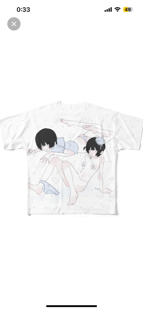ｱﾃﾞｶﾙｶﾞｰﾙ⋆夏の精霊⋆フルグラフィックTシャツ