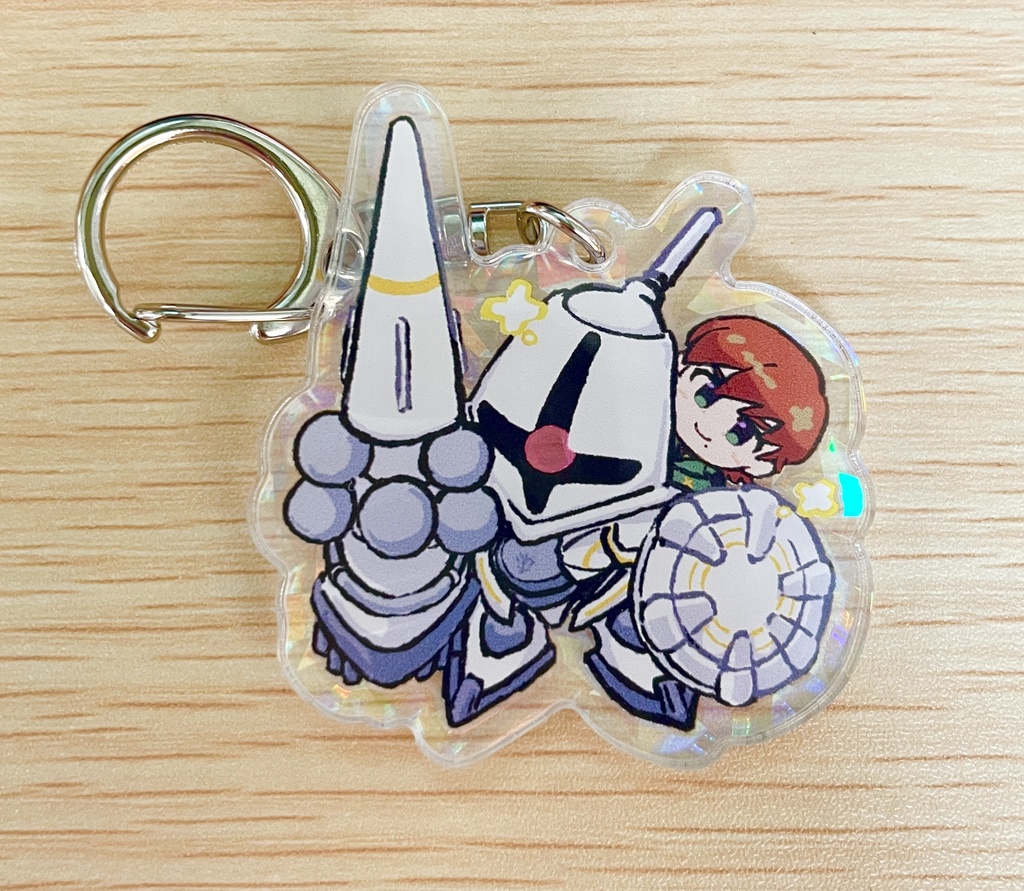 エクザベ&ギャン　ホログラムアクリルキーホルダー